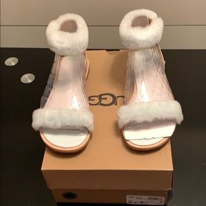 ugg fluff springs patent sandal